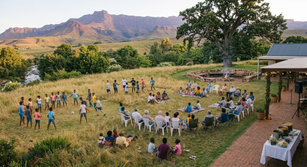 Church friends and congregants gathered at a farewell function, many asking after Jean's health journey